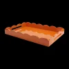 Addison Ross Orange Scallop Tray Medium
