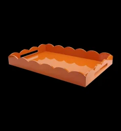 Addison Ross Orange Scallop Tray Medium