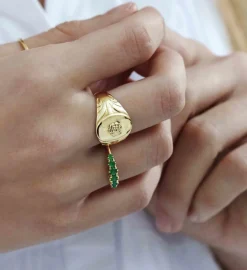 Anna Ring Emerald 14K