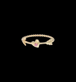 Arrowed Heart Ring 14K