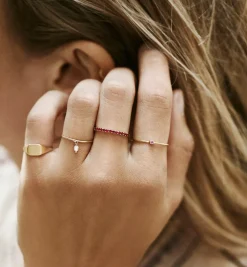 Birthstone Multi Ring 14K