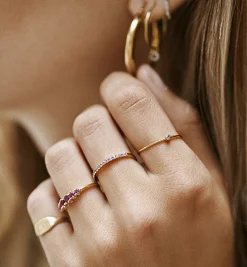 Birthstone Multi Ring 14K