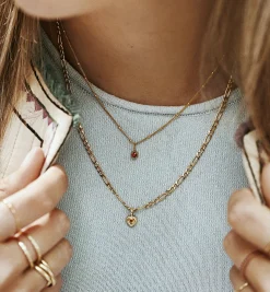 Birthstone Necklace Charm 14K