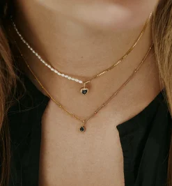 Birthstone Necklace Charm 14K