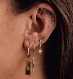 Bisou Helix Piercing Front 14K