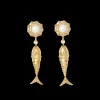 Brinker + Eliza Dory Fish Earrings