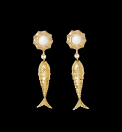 Brinker + Eliza Dory Fish Earrings