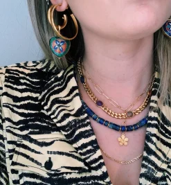 Brinker + Eliza Gemstone Curb Chain Necklace