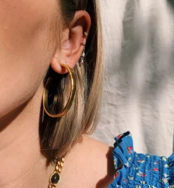 Brinker + Eliza Hammered Hoops Set