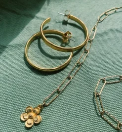 Brinker + Eliza Hammered Hoops Set