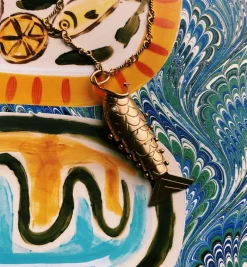 Brinker + Eliza Tale Fish Necklace