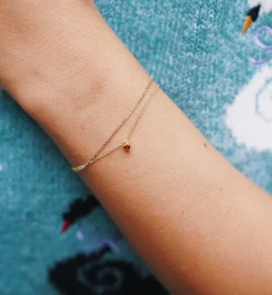 Burning Heart Bracelet 14K