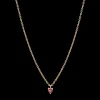 Burning Heart Necklace 14K