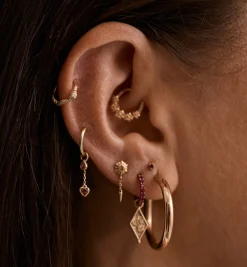 Charming Serpent Helix Piercing 14K