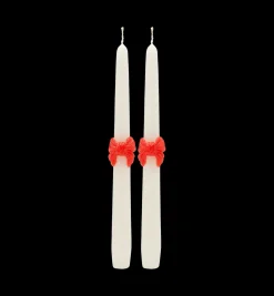 Classic Bow Candle Set of 2