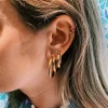 Classic Round Hoop Earrings (M) 14K