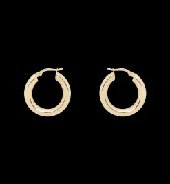 Classic Round Hoop Earrings (S) 14K