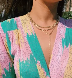 Collier Figaro Chain Necklace 14K
