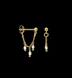 Cosmic Dust Chain Earrings