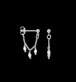 Cosmic Dust Chain Earrings