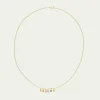 Drooping Rainbow Necklace 14K