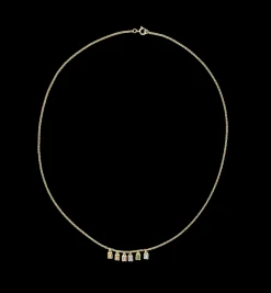 Drooping Rainbow Necklace 14K