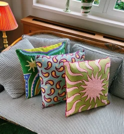 Embroidered Paisley Cushion