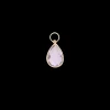 Enchanting Tear Purple Amethyst Charm 14K