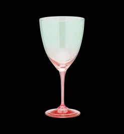 Faded Green Wine Glass