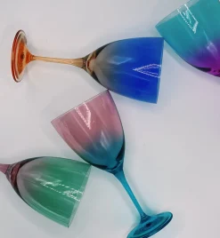 Faded Purple Wine Glass