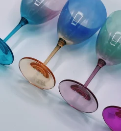 Faded Purple Wine Glass