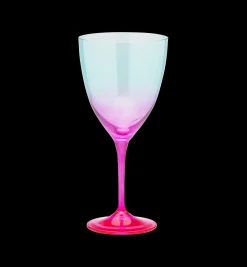 Faded Turquoise Wine Glass