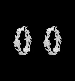 Flower Crown Hoop Earrings