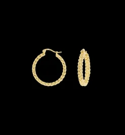 French Braid Hoop Earrings