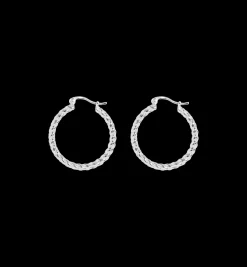 French Braid Hoop Earrings