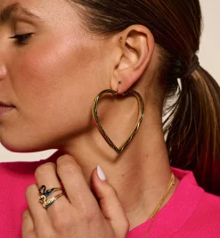 Funky Love Hoop Earrings