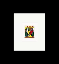 G&C Small Picasso Women In Hat Framed Artwork