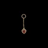 Glowing Heart Piercing Charm 14K
