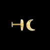 Golden Moon Piercing Front 14K