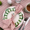 Green Scalloped Breakfast Plate
