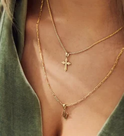 Initial Necklace Charm 14K