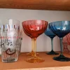 Jazzy Pink Champagne Glass