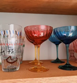 Jazzy Pink Champagne Glass