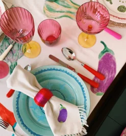 Jazzy Pink Champagne Glass