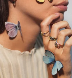 Kaleidoscope Trio Ring 14K