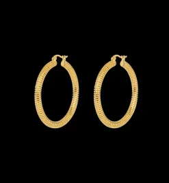 Large Spiral Hoop Earrings