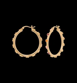 Large Sunset Love Hoop Earrings