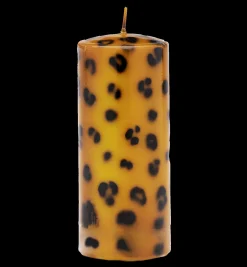 Long Leopard Print Blunt Candle