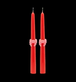 Loving Bow Candle Set of 2
