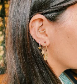 Magical Dagger Piercing Front 14K
